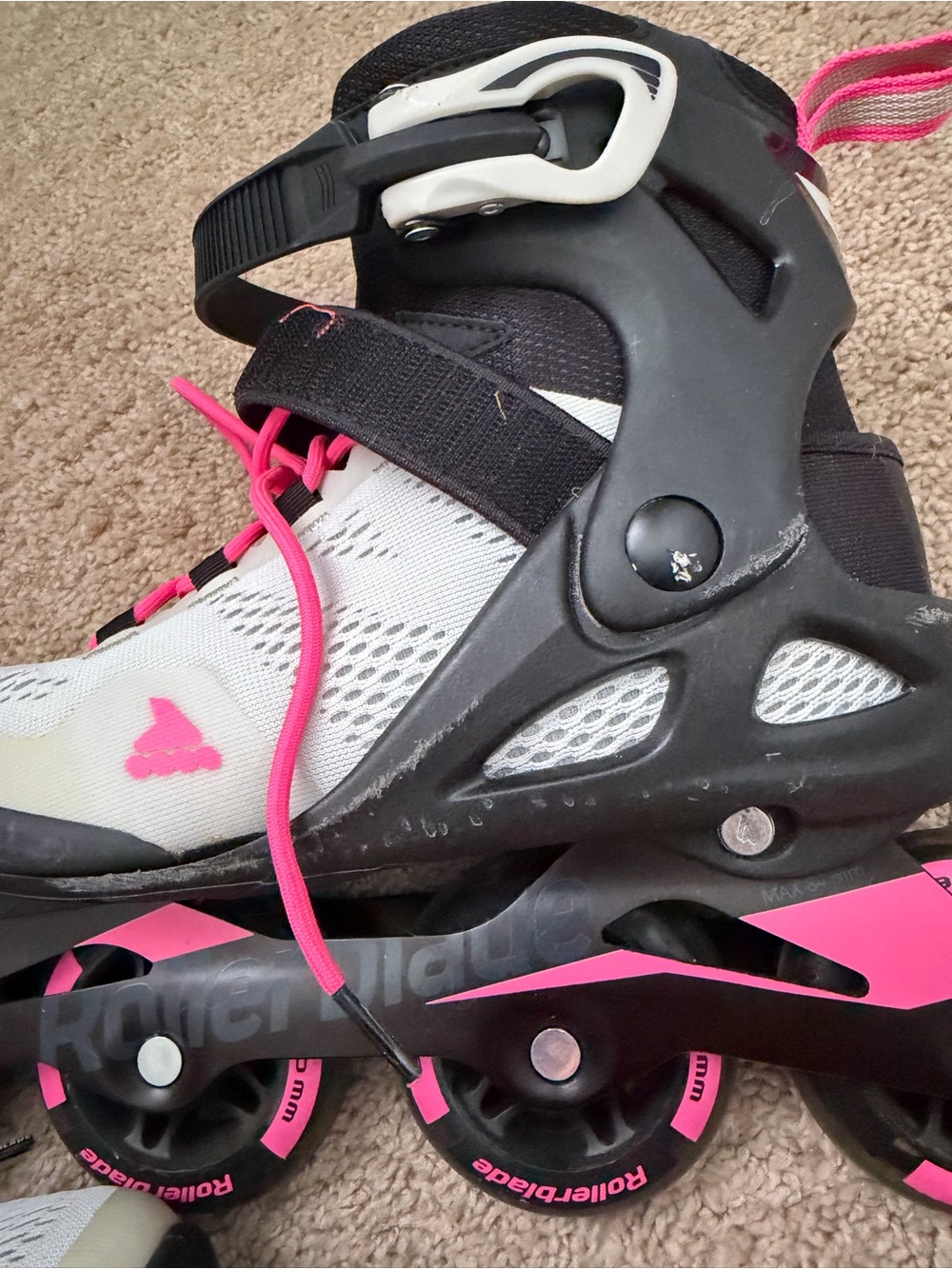 Rollerblade women’s Inline Skates in White & Pink - Picture 4 of 6